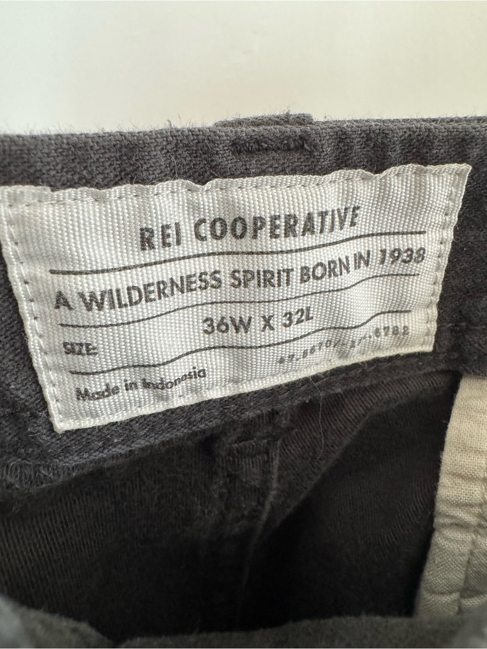 REI Co-op Trailsmith Jogger Pants Pirate Black Grey Stretch Cotton Outdoors - Picture 8 of 10